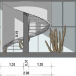 Cómo calcular una escalera de caracol