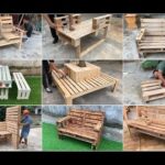Muebles de jardín con palets de madera