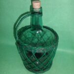 Vintage decoración con garrafas de cristal